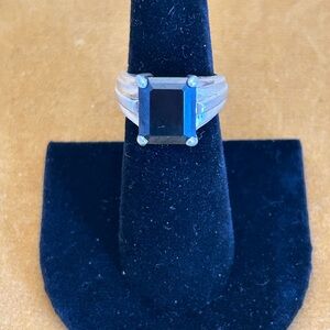 Art Deco Style Silver Ring